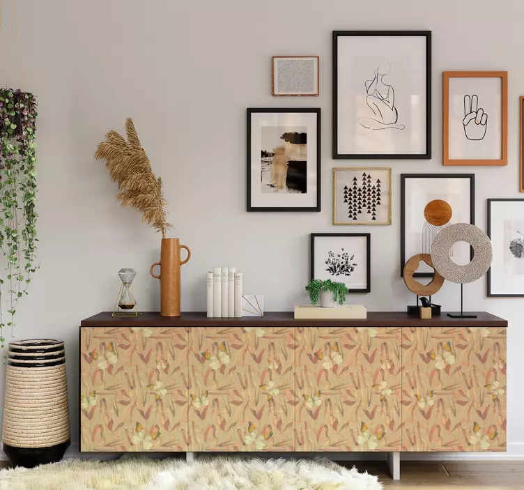 Etichete animale model flori de toamnă - TenStickers