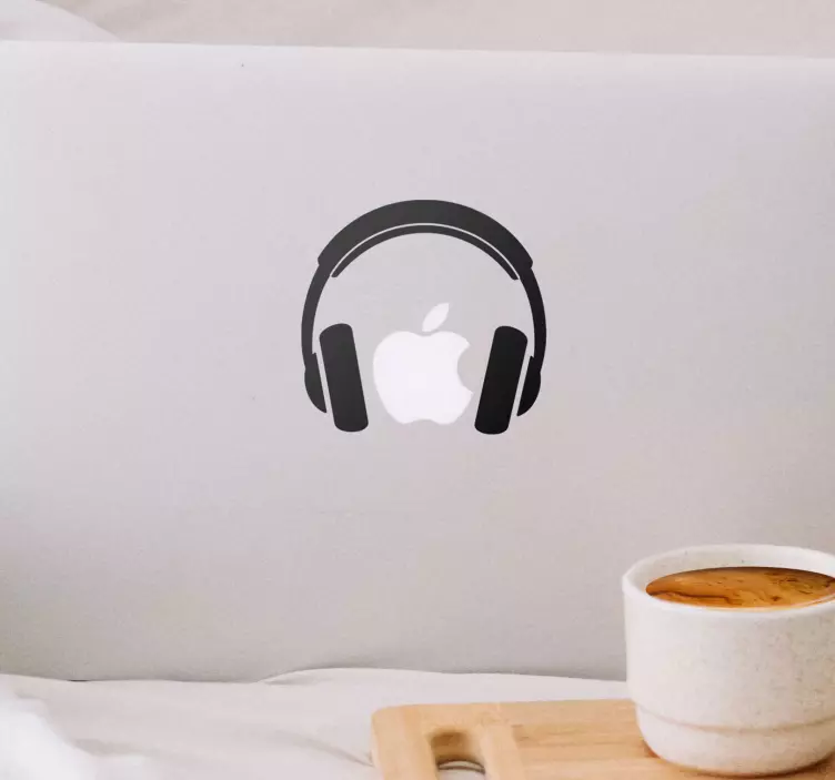 Autocolant dj pentru căști macbook - TenStickers