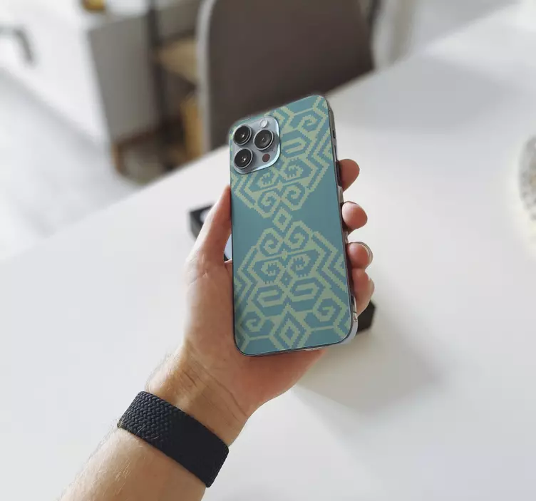 Autocolante iphone coperta cu model geometric - TenStickers