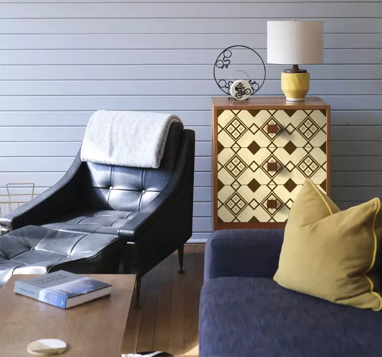 Etichete animale design de romb mapuche - TenStickers