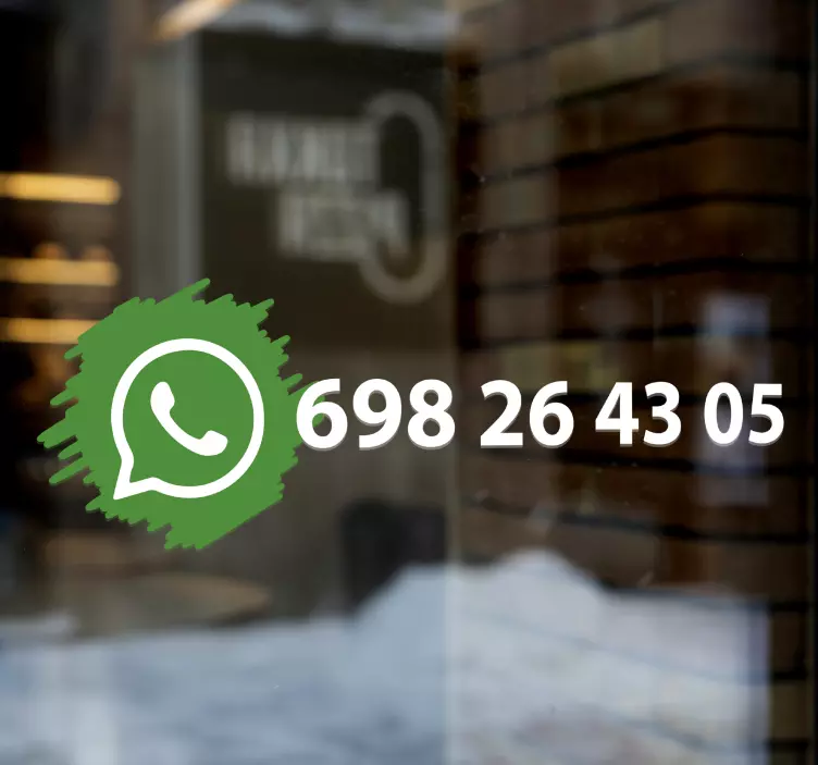 Semnul de vinil cu logo-ul social media whatsapp - TenStickers
