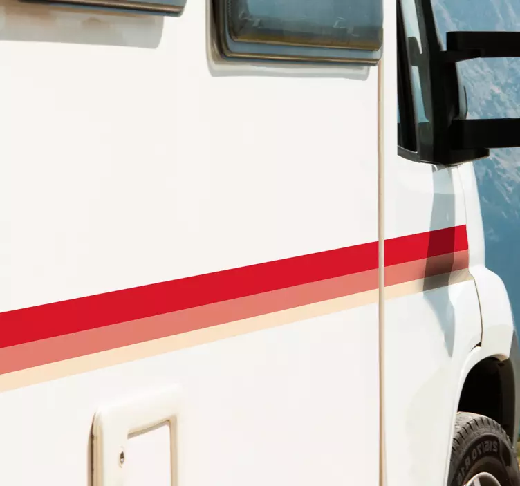Autocolant de caravane cu raze - TenStickers