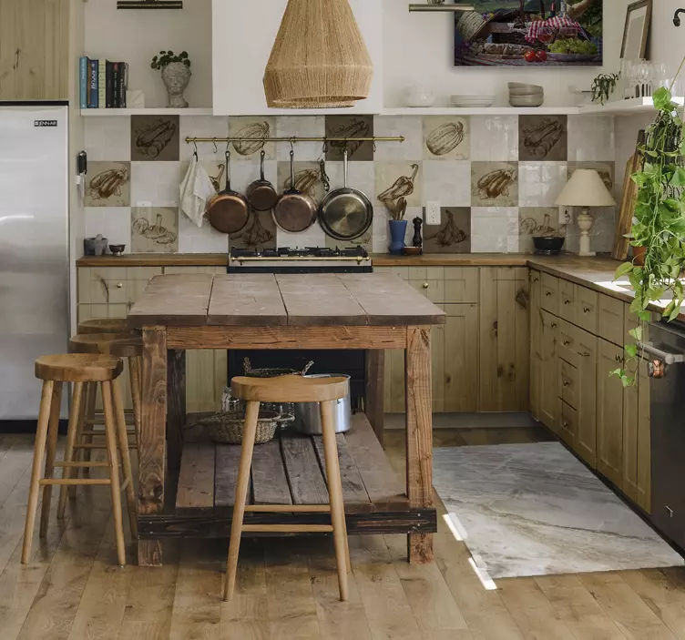 De epocă alimentare ilustrare bucătărie autocolant - TenStickers