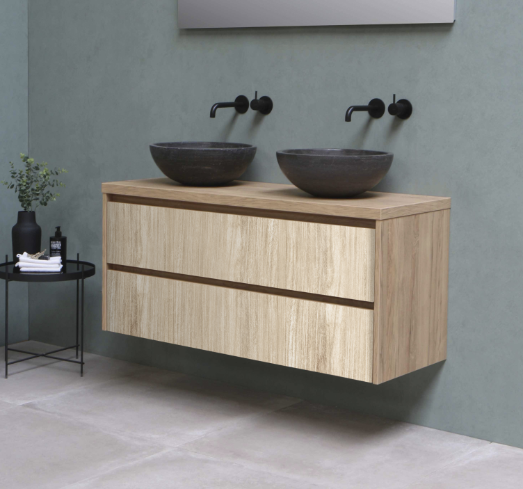 Autocolante mobila maderă de culoare deschisă - TenStickers