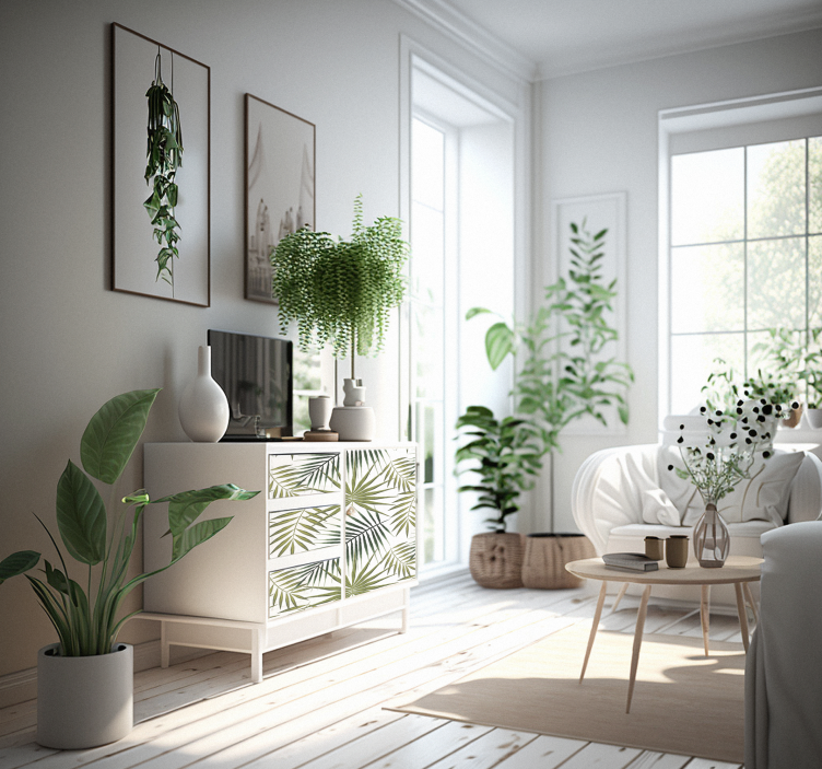 Autocolante mobila frunze de palmier - TenStickers