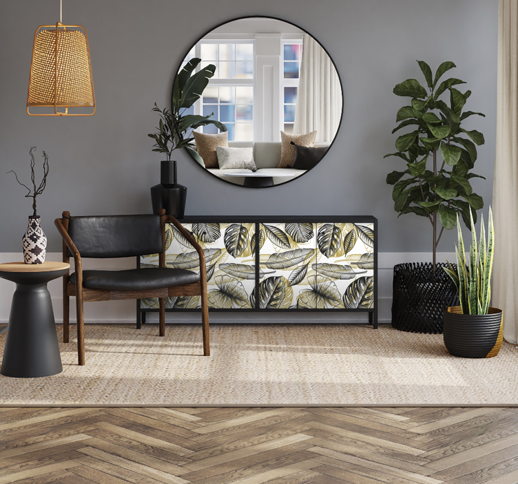 Autocolante mobila plante tropicale elegante - TenStickers