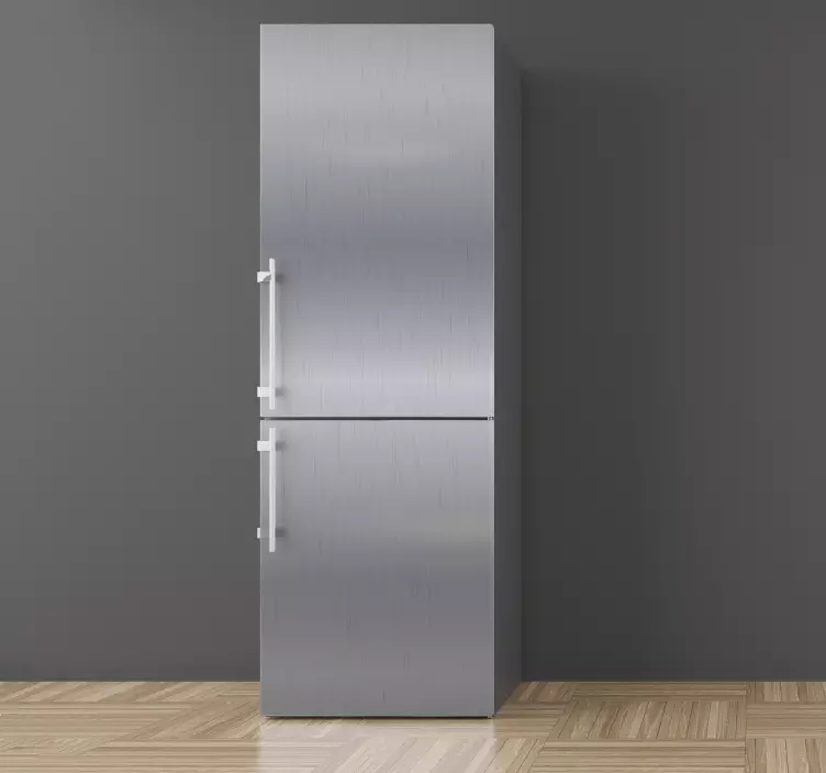 Autocolante frigorifice vinil Frigider Inox - TenStickers