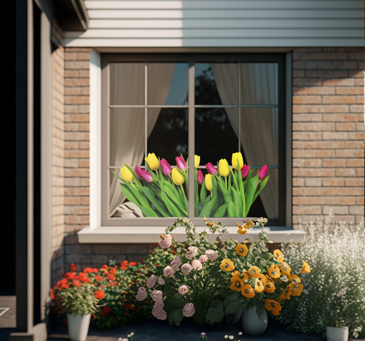 Autocolant de ferestre buchet - TenStickers