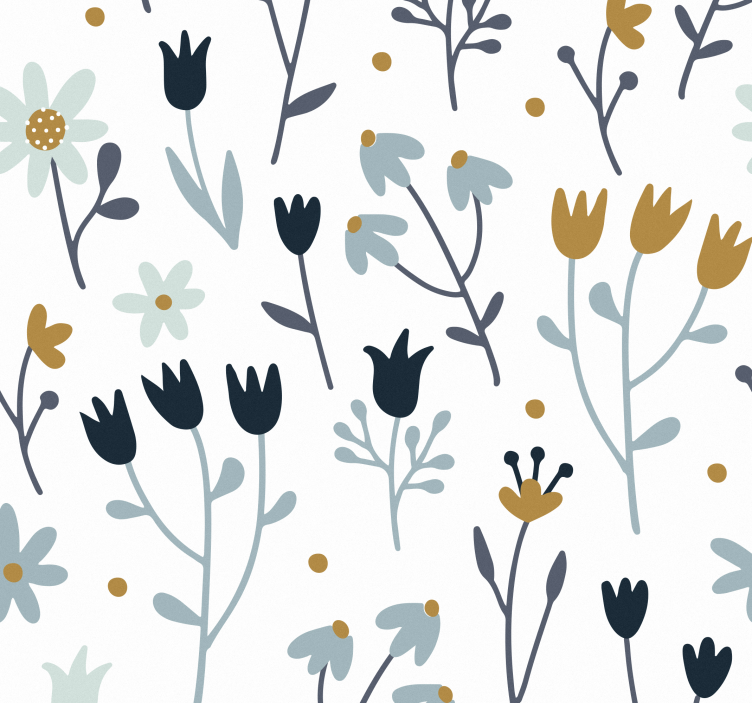 Autocolante mobila flori minimaliste - TenStickers