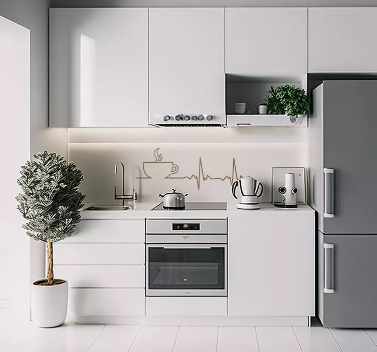 Cafea sticker perete autocolant - TenStickers