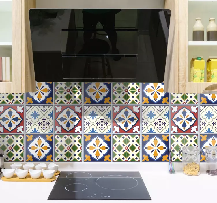 Autocolant tipic de țiglă portugheză - TenStickers