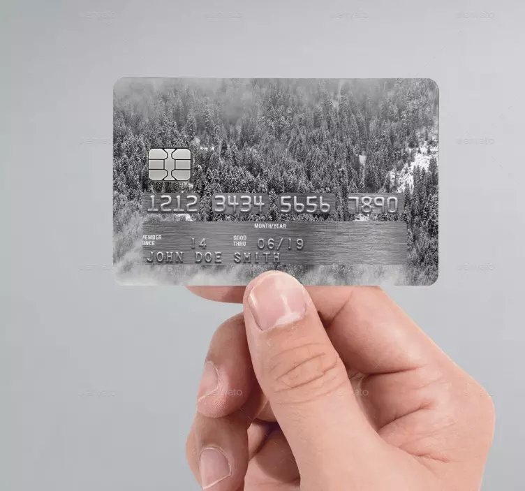 Pădure de pe autocolantul cardului de credit - TenStickers