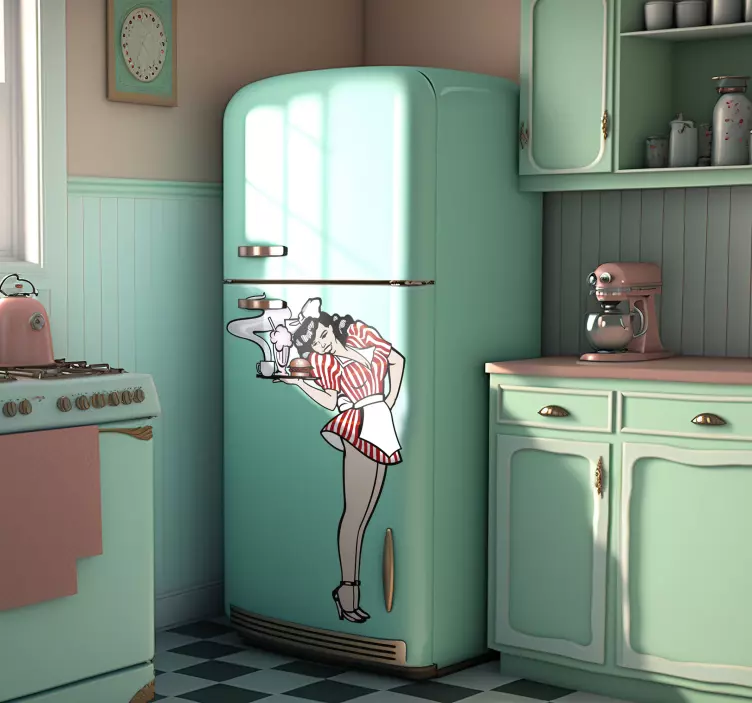 Retro 50s chelneriță - TenStickers