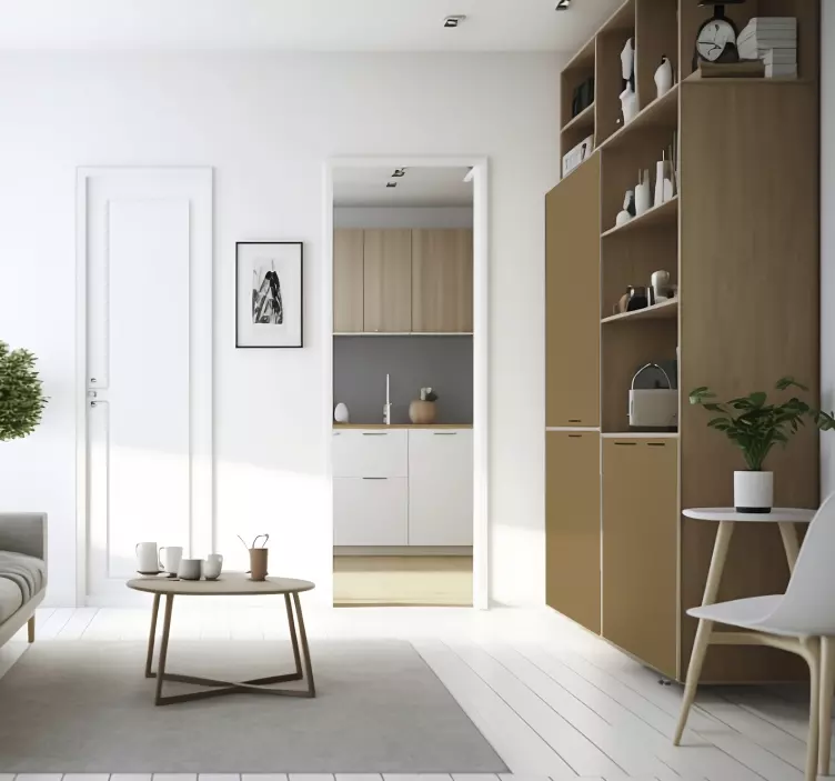 Autocolante mobila matt bej maro - TenStickers