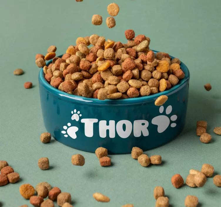 Nume de câine autocolant personalizabil - TenStickers