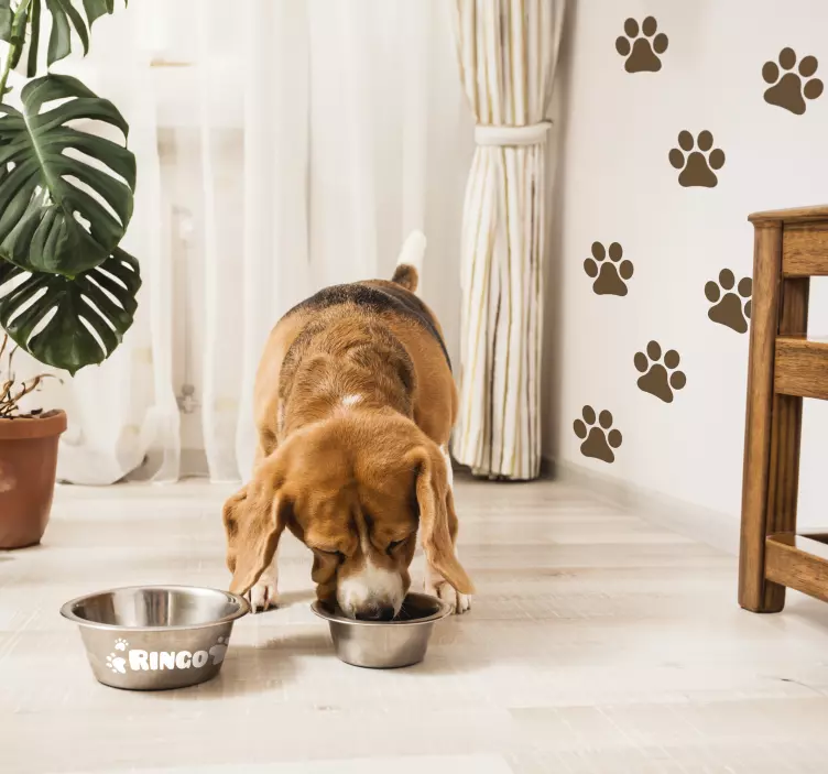 Nume de câine autocolant personalizabil - TenStickers