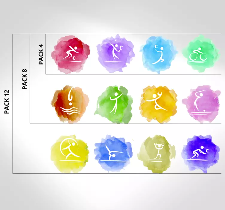 Autocolant sport splash olimpic - TenStickers