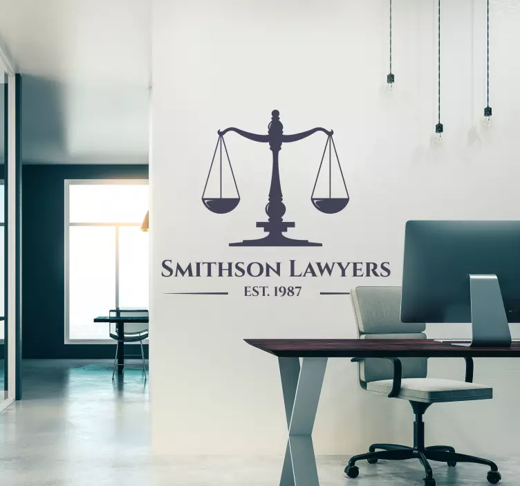 Autocolante legale scări de justiție personalizabile - TenStickers