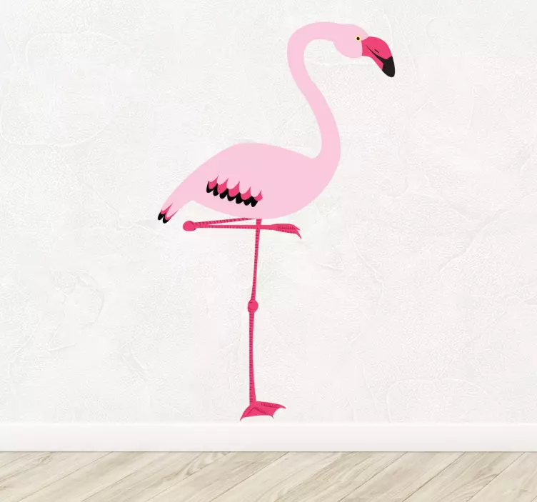 Roz decorative de perete flamingo roz - TenStickers
