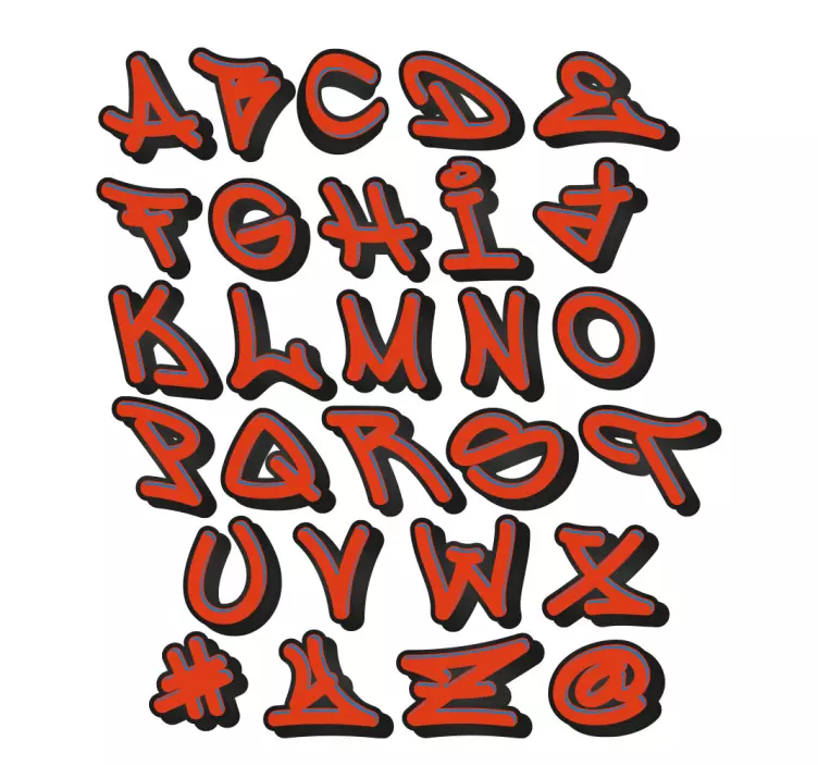 Graffiti console comenzi decal de perete urban - TenStickers