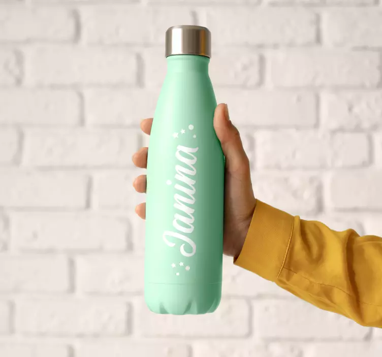 Autocolant personalizat pentru sticla de apă - TenStickers