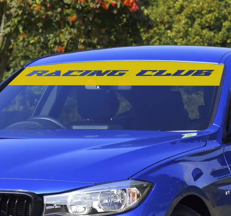 Autocolante pentru autoturisme parasolar personalizat monocolor - TenStickers