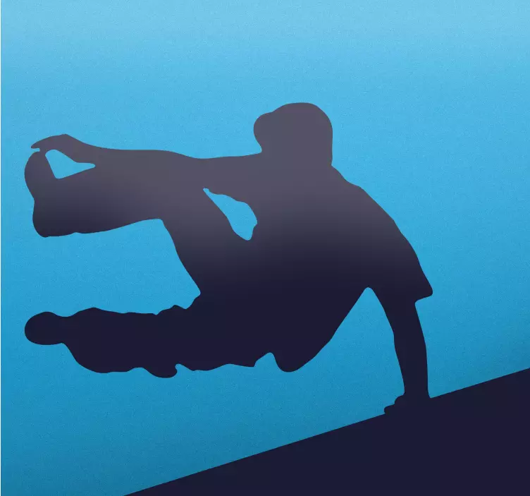 Parkour silhouette autocolant - TenStickers