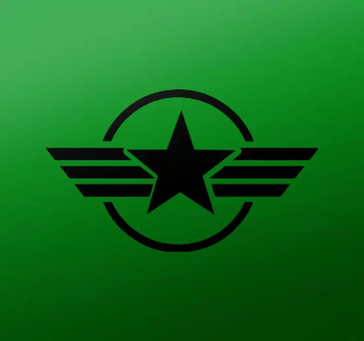 Stea înconjurată de un autocolant circular pentru motocicletă - TenStickers