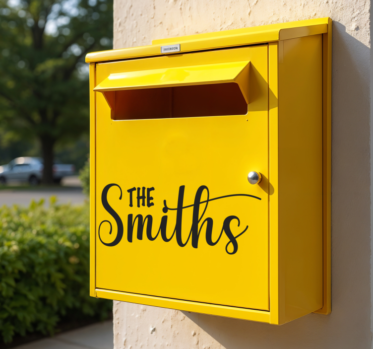 Autocolant cutie poștală numele cutiei poștale - TenStickers
