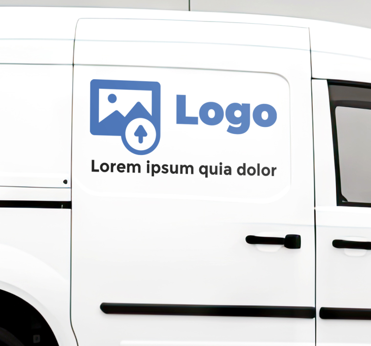 Autocolant pentru auto text și logo personalizate - TenStickers