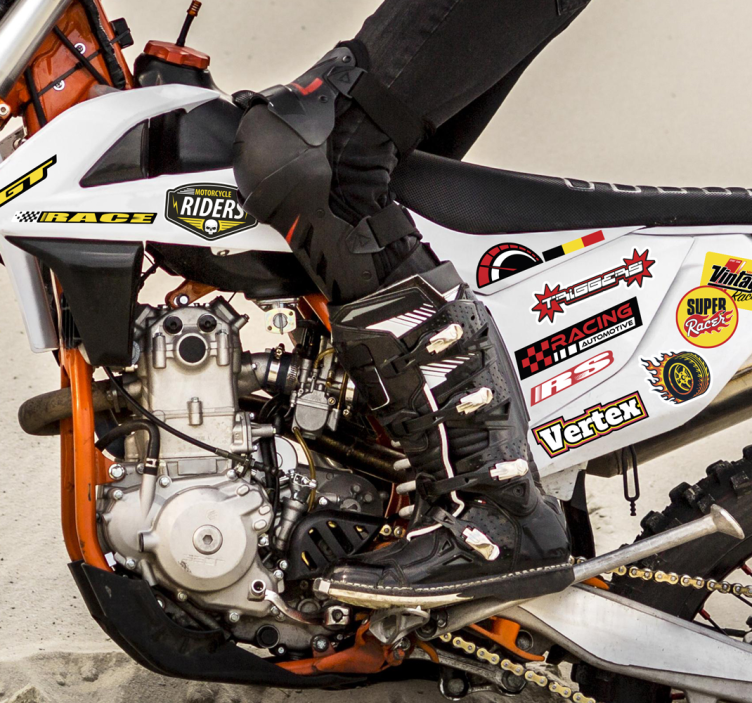 Autocolante motociclete pachet de bombe individuale - TenStickers