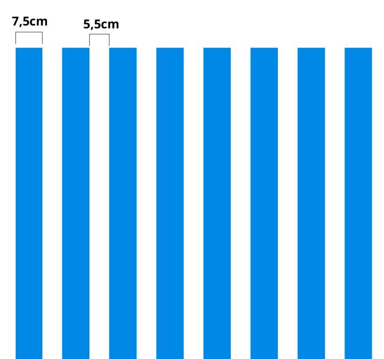 Autocolant cu linii verticale - TenStickers