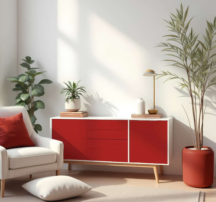 Autocolant monocolor pe foaie roșu mat - TenStickers