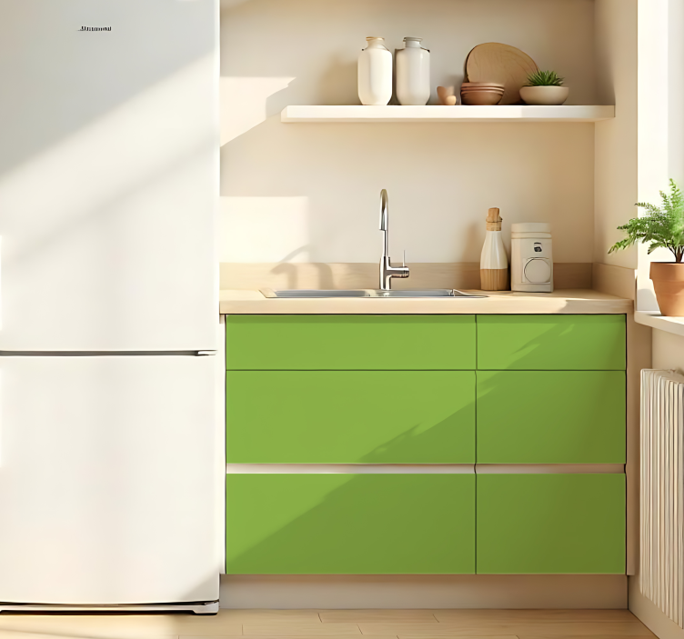 Autocolant monocolor pe foaie verde mat - TenStickers