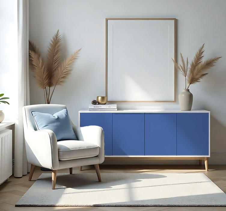 Autocolant monocolor pe foaie albastru mat - TenStickers