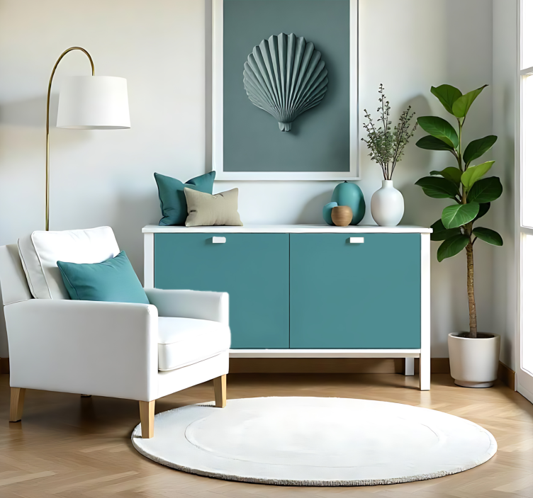 Autocolant monocolor pe foaie turcoaz închis mat - TenStickers