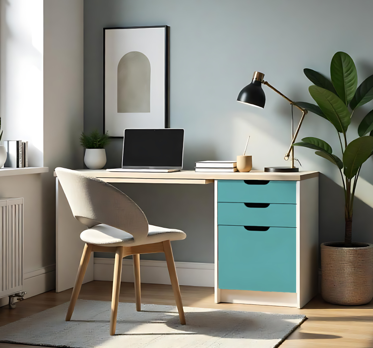 Autocolant monocolor pe foaie turcoaz mediu mat - TenStickers