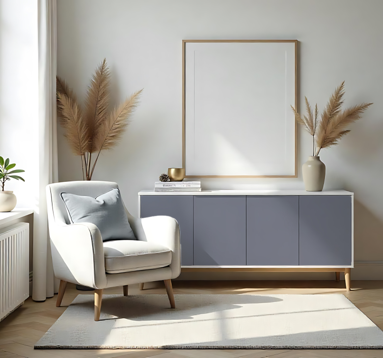 Autocolant monocolor pe foaie gri neutru mat - TenStickers