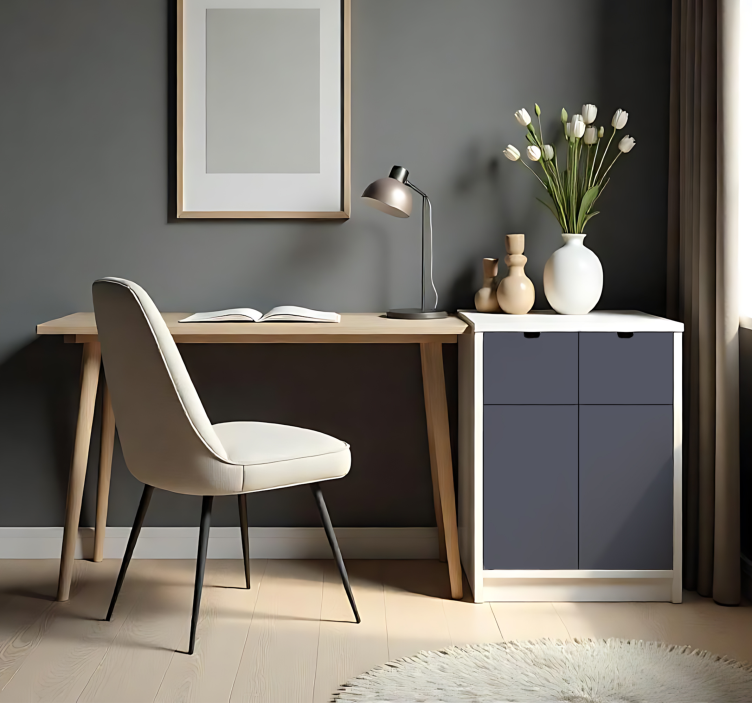 Autocolant monocolor pe foaie gri închis mat - TenStickers