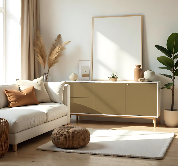 Autocolant monocolor pe foaie bej mat maro - TenStickers