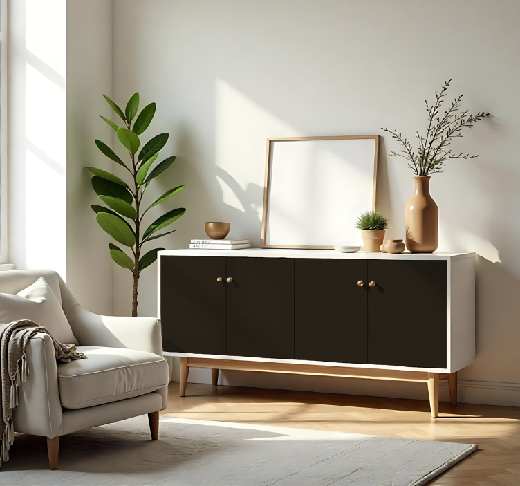 Autocolant monocolor pe foaie maro închis mat - TenStickers