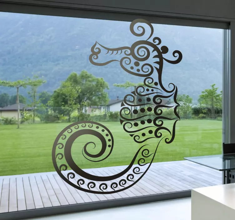 Abstract decal de cai de mare - TenStickers