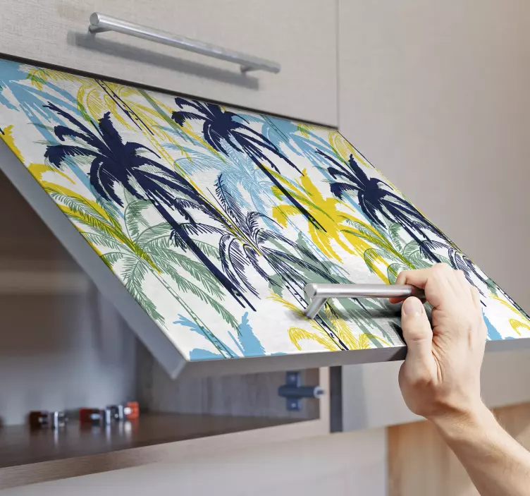 Sticker abstract pentru mobilă (ambele dimensiuni) - TenStickers