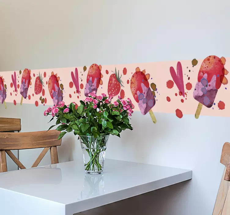 Desen de acuarelă autocolant de perete - TenStickers