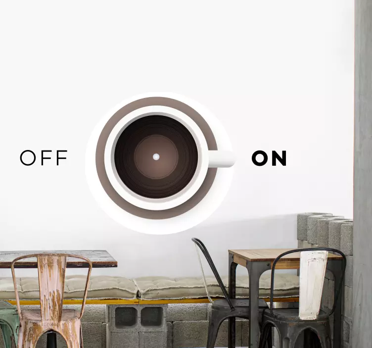 Etichete animale conceptul de ceașcă de cafea - TenStickers