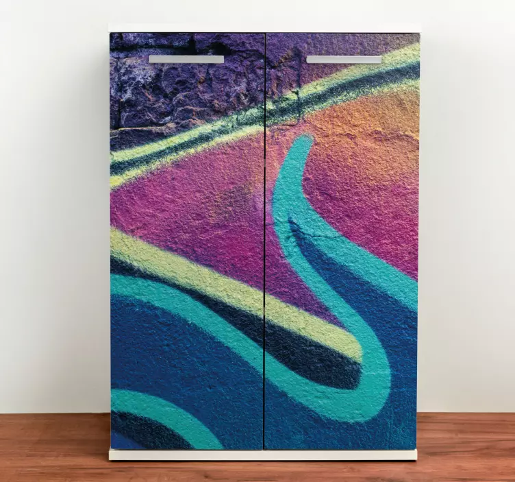 Etichete animale design colorat de valuri - TenStickers