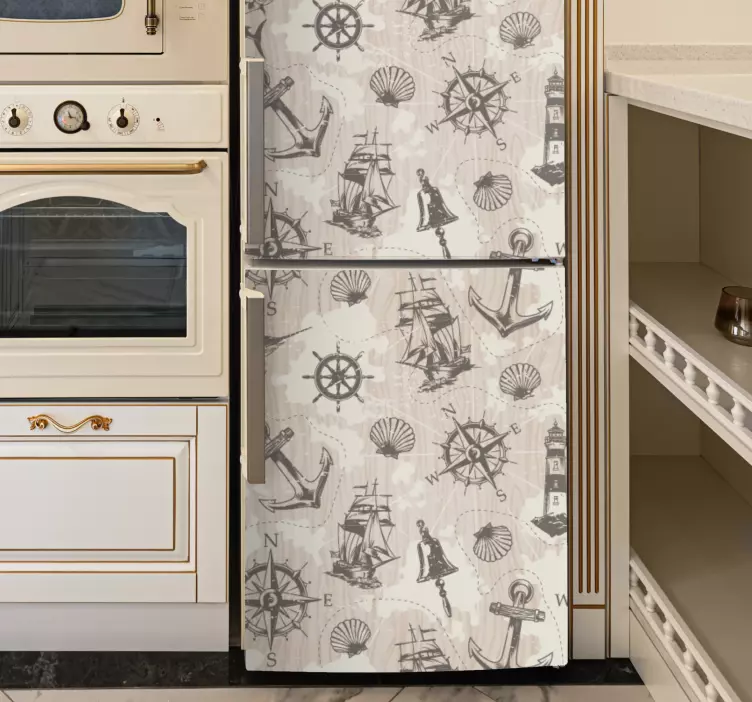 Etichete animale design cu tematică nautică - TenStickers