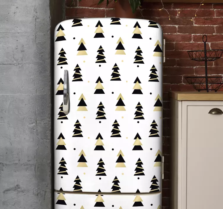 Etichete animale frigider geometric - TenStickers