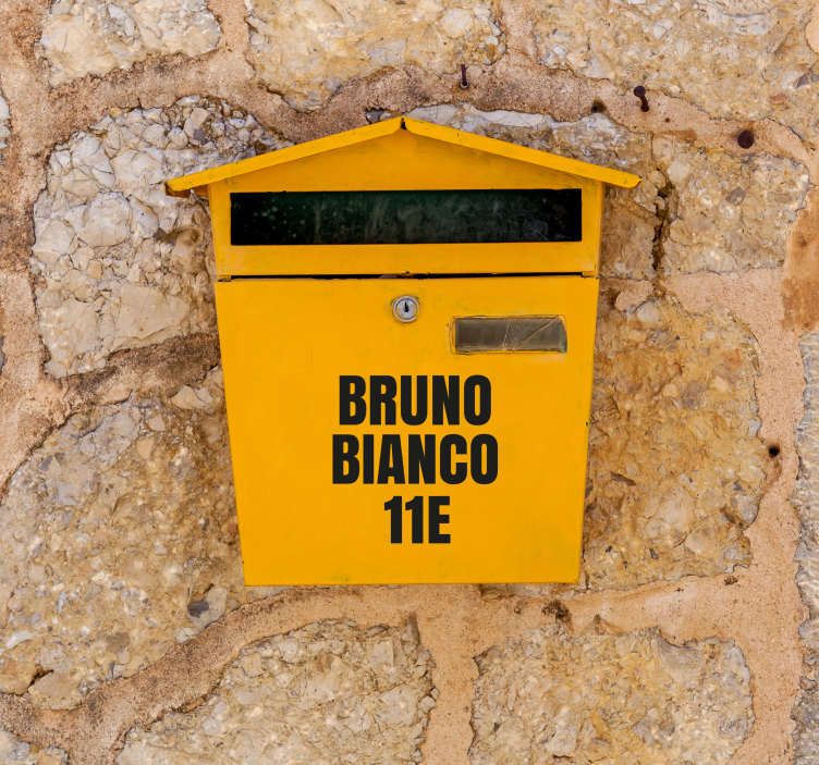 Autocolant cutie poștală litere de cutie poștală de 1 inch - TenStickers