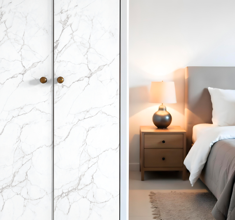 Etichete animale marmură albă - TenStickers